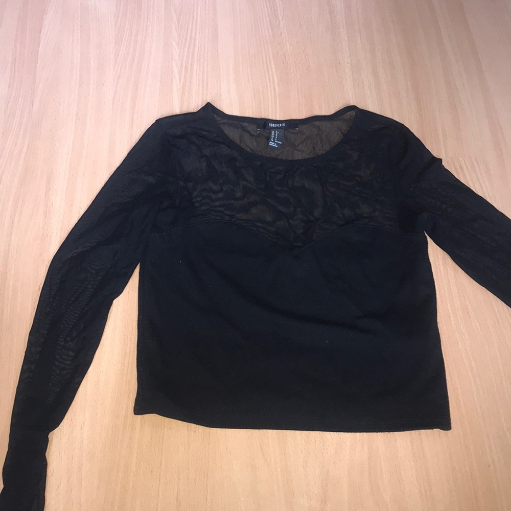 Long sleeve black top